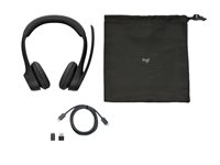 Logitech Zone 305 - Headset - på örat - Bluetooth - trådlös - USB-C via Bluetooth-adapter - ljudisolerande - Certifierad för Zoom Rooms, Google Meet-certifierad, Works With Chromebook Certified, Works With Google Voice 981-001453