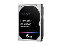 WD Ultrastar DC HA340 WUS721206BLE6L4 - Hårddisk - datacenter - 6 TB - inbyggd - 3.5" - SATA 6Gb/s - 7200 rpm - buffert: 256 MB 0B47077