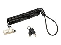 Kensington Slim NanoSaver 2.0 Portable Keyed Laptop Lock - Lås för säkerhetskabel - 1.8 m K65025WW