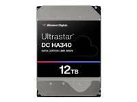 WD Ultrastar DC HA340 WUS721212BLE6L4 - Hårddisk - datacenter - 12 TB - inbyggd - 3.5" - SATA 6Gb/s - 7200 rpm - buffert: 512 MB 0B47063