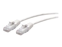 C2G 10ft (3m) Cat6a Snagless Unshielded (UTP) Slim Ethernet Network Patch Cable - White - Patch-kabel - RJ-45 (hane) till RJ-45 (hane) - 3 m - 4.8 mm - UTP - CAT 6a - hakfri, formpressad - vit C2G30185