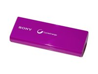 Sony CP-V3 - Power bank - 2800 mAh - 1.5 A (USB) - på kabel: Micro-USB - lila CP-V3V