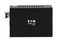Eaton Tripp Lite Series Gigabit Multimode Fiber to Ethernet Media Converter, 10/100/1000 LC, International Power Supply, 850 nm, 550 m (1,804 ft.) - Fibermediekonverterare - 1GbE - 10Base-T, 100Base-TX, 1000Base-T - RJ-45 / LC multiläge - upp till 550 m - 850 nm N785-INT-LC-MM