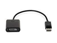 HP DisplayPort to DVI Adapter - DisplayPort-adapter - DisplayPort (hane) till DVI-D (hona) - svart - för ProBook 64X G4, 650 G4, 650 G5; ZBook 14 G2, 14u G4, 15 G2, 15u G2, 15u G3, 15u G4, 17 G3 F7W96AA