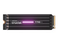 Crucial T710 - SSD - krypterat - 4 TB - inbyggd - M.2 2280 - PCI Express 5.0 (NVMe) - TCG Opal Encryption 2.01 - integrerad kylfläns CT4000T710SSD5