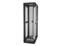 HPE 600mm x 1200mm Enterprise Shock Network Rack - Rack - svart ram, svart med silverutpressning - 42U - för ProLiant DL60 Gen9, DL60 Gen9 Base, DL60 Gen9 Entry, m300, m350, m400, m700, m710, m800 BW966A