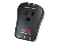 APC SurgeArrest Essential - Överspänningsskydd - AC 120 V - utgångskontakter: 1 - träkol P1T