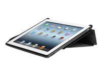 Kensington SecureBack Security Case with ClickSafe Lock - Vikbart fodral för surfplatta - svart K67753EU
