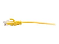C2G 15ft (4.5m) Cat6a Snagless Unshielded (UTP) Slim Ethernet Network Patch Cable - Yellow - Patch-kabel - RJ-45 (hane) till RJ-45 (hane) - 4.5 m - 4.8 mm - UTP - CAT 6a - hakfri, formpressad - gul C2G30172