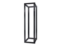 APC NetShelter 4 Post Open Frame Rack - Rack - svart - 44U - för P/N: SMTL1500RM3UC, SMTL1500RMI3UC, SRT2200RMXLAUS, SRTL3KRM1UC, SRTL3KRM1UNC AR204A