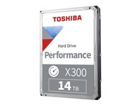 Toshiba X300 Performance - Hårddisk - 14 TB - inbyggd - 3.5" - SATA 6Gb/s - 7200 rpm - buffert: 512 MB HDWR31EUZSVA