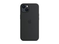 Apple - Baksidesskydd för mobiltelefon - MagSafe-kompatibilitet - silikon - midnatt - för iPhone 13 MC4A4ZM/A