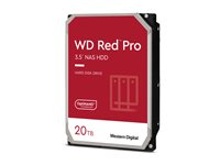 WD Red Pro WD202KFGX - Hårddisk - Enterprise - 20 TB - inbyggd - 3.5" - SATA 6Gb/s - 7200 rpm - buffert: 512 MB WD202KFGX