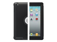 OtterBox Defender Series Apple iPad 2/3/4 - Skydd för surfplatta - silikon, kraftig polykarbonat - svart 77-18640
