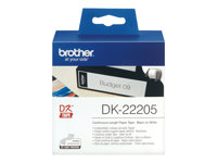 Brother DK-22205 - Svart på vitt - Rulle (6,2 cm x 30,5 m) termiskt papper - för Brother QL-1050, 1060, 1110, 500, 550, 560, 570, 580, 600, 650, 700, 710, 720, 820 DK22205