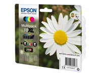 Epson 18XL - 4-pack - XL - svart, gul, cyan, magenta - original - blister - bläckpatron - för Expression Home XP-212, 215, 225, 312, 315, 322, 325, 412, 415, 422, 425 C13T18164012