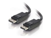 C2G 15ft Ultra High Definition DisplayPort Cable with Latches - 8K DisplayPort Cable - M/M - DisplayPort-kabel - DisplayPort (hane) till DisplayPort (hane) - 4.57 m - sprintlåsning - svart 54403