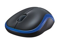 Logitech M185 - Mus - optisk - trådlös - 2.4 GHz - trådlös USB-mottagare - blå 910-002239