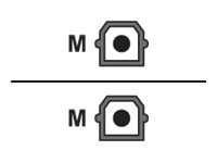 Belkin ProAV 2000 - Digial audiokabel (optisk) - SPDIF - TOSLINK hane till TOSLINK hane - 1 m - fiberoptisk AV10021QP1M