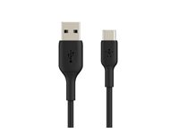 Belkin BoostCharge - USB-kabel - 24 pin USB-C (hane) till USB (hane) - 15 cm - svart CAB001BT0MBK